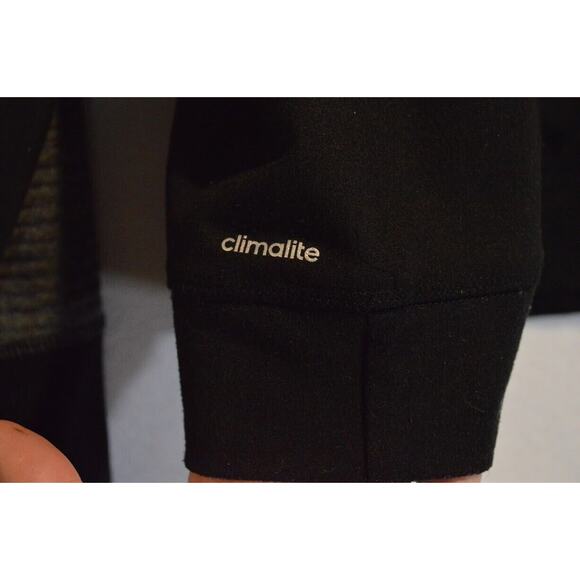 Adidas Womens Pullover Sweatshirt XXL Mock Neck Long Sleeve Half Zip Black - Picture 10 of 11